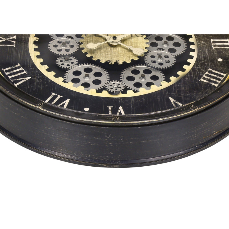Round, Gear Mechanism, Large Oversized, Wall Clock