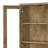Hawthorne 2-Drawer Glass-Door Display Cabinet with Adjustable Shelves, Mango-1373730890