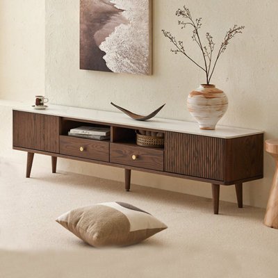 American style solid wood frame TV stand