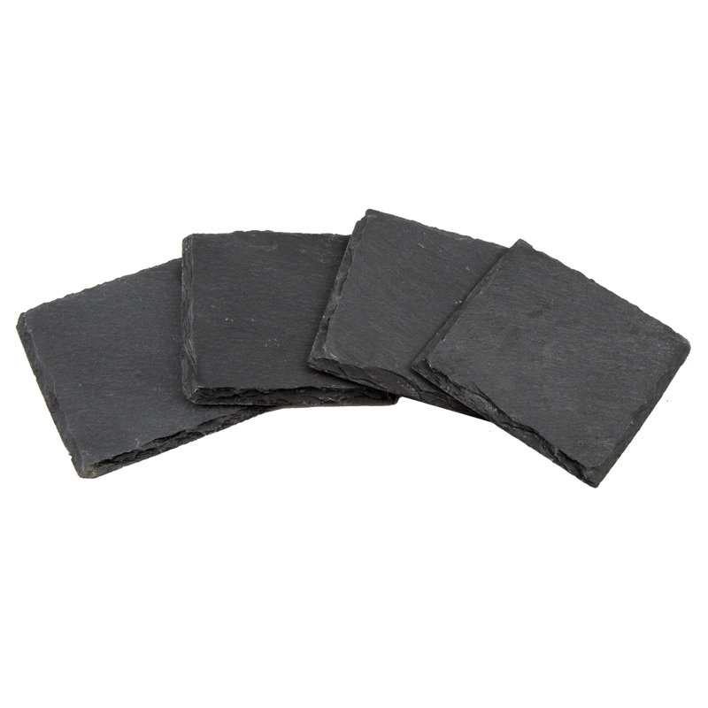 Thirstystone Natural Grey Slate Coaster Set