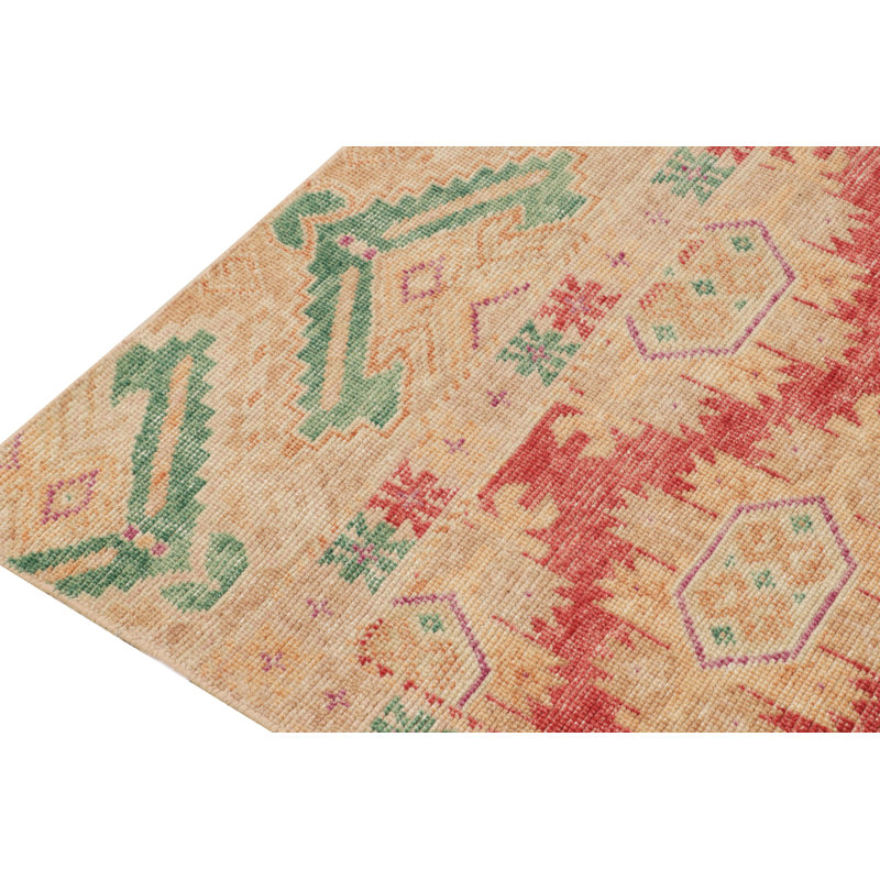 Distressed Homage Wool Geometric Area Rug, Rectangle 12' x 15'