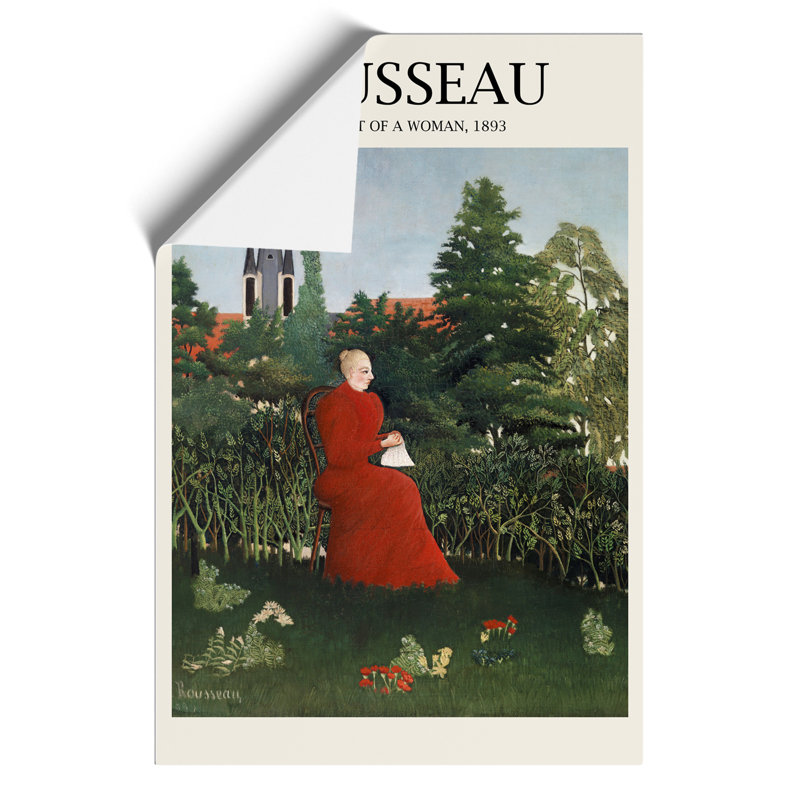 Portrait Of A Woman by Henri Rousseau - No Frame Print, 59cm H x 42cm W x 0.1cm D