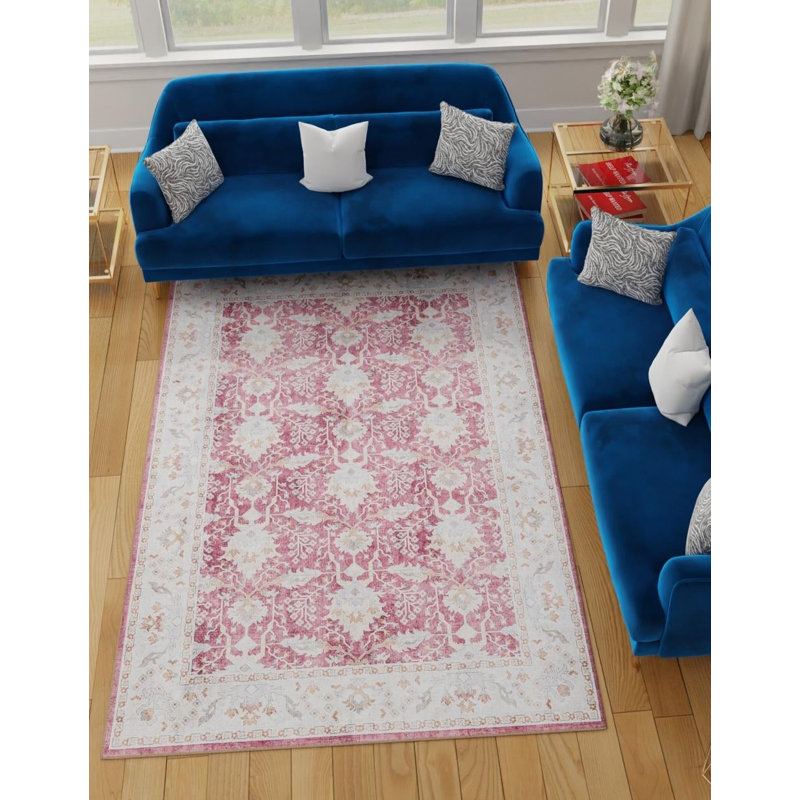Bungalow Rose Dinah Timeless Rug, Rectangle 8 pi 4 po x 12 pi