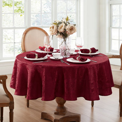 Corson Woven Damask Jacquard Polyester Tablecloth