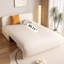 Canapé-lit modulaire en similicuir blanc crème avec rangement-1025077825