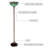 Baccio 67'' Bronze Torchiere Floor Lamp Floor Lamp