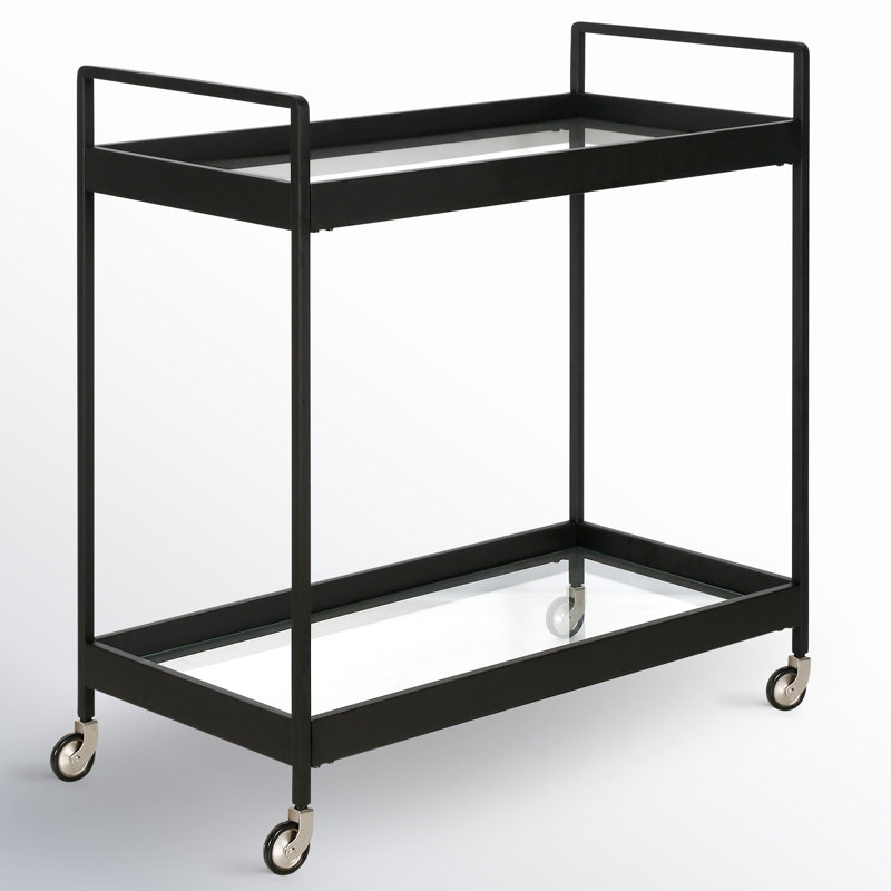 Apprentice Bar Cart, Blackened Bronze