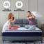 Matelas hybride à ressorts ensachés en mousse à mémoire de forme de 10 pouces dans une boîte avec mousse à mémoire de forme certifiée Certipur-US-121102386