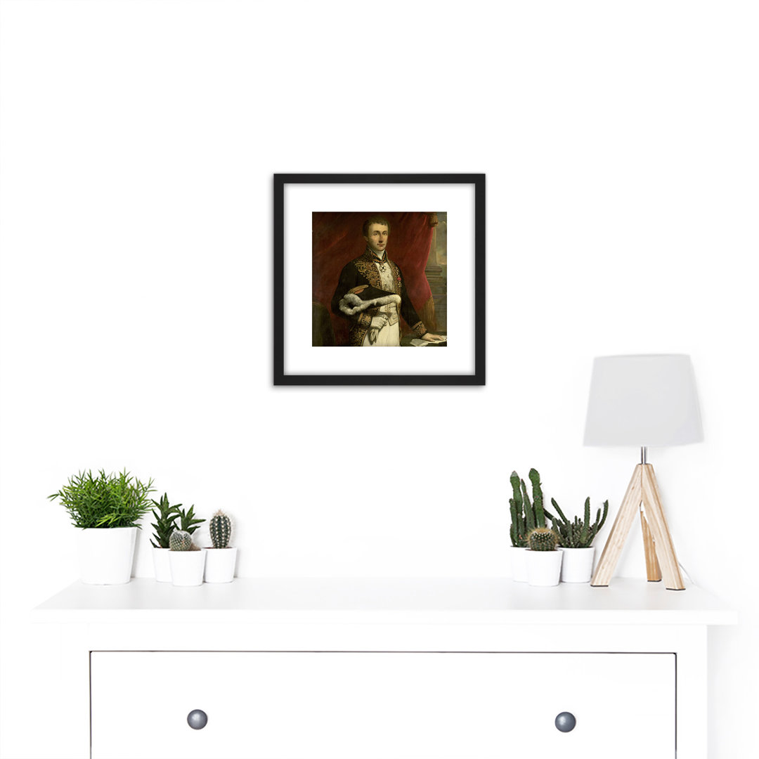 Portrait Pieter Merkus by Nicolaas Pieneman - Single Picture Frame Painting