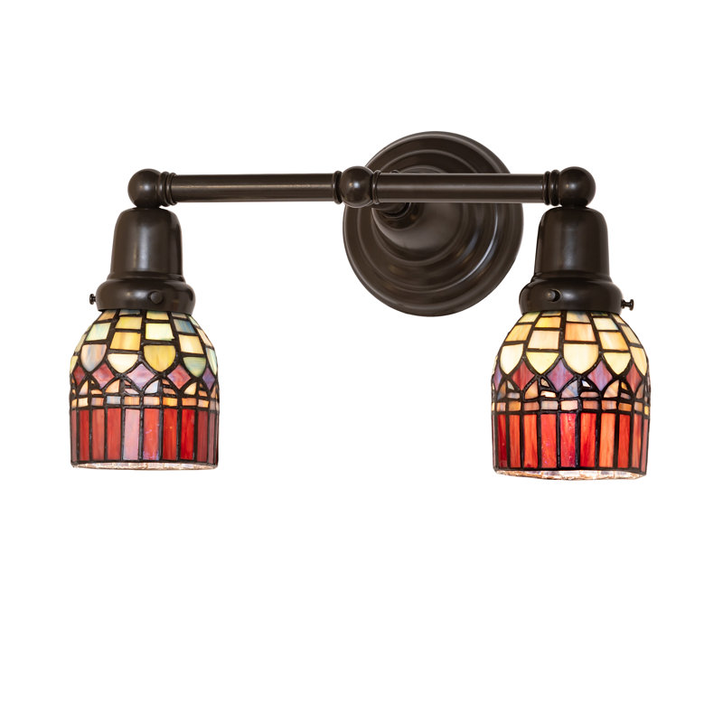 16" Wide Tiffany Candice 2 Light Wall Sconce