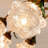 Flower Glass Semi Flush Chandelier Light