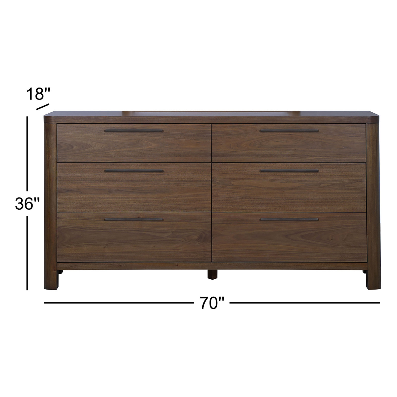 Marica 70'' W 6 - Drawer Dresser