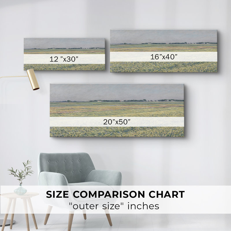 Série paysage - DCL XXIV - Toile tendue avec châssis - Prêt à accrocher, H 12 po x l 30 po