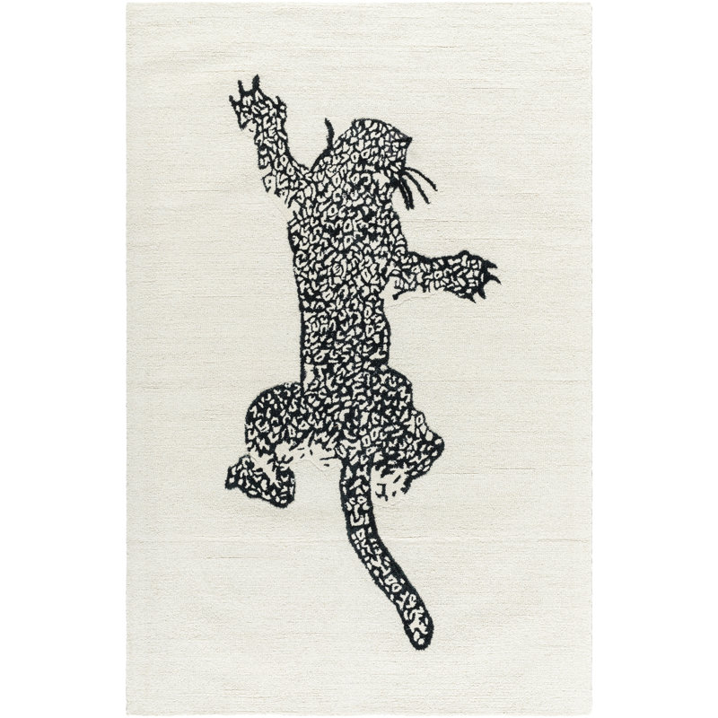 Bhumi Hand Tufted Wool Indoor Rug, Rectangle 6' x 9'