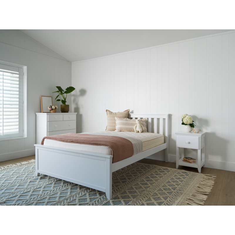 Savona FSC®-Certified Oak Kids Bed/Bunk Bed, Full, Washed White