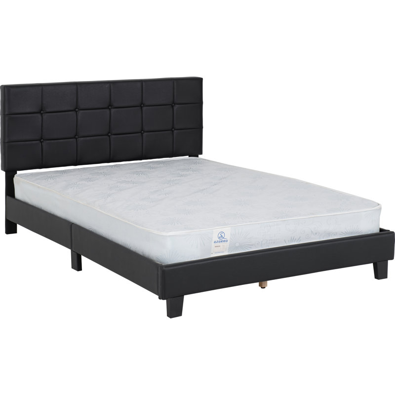 Upholstered Bed, Black