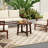1 Pcs Outdoor Side Table With Solid Wood Structure Small Round Coffee Table For Garden