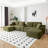 150" Oversized Cloud Boneless Sofa Couch with Cup Holder & Storage, Modern Corduroy U Shaped Modular Sectional Sofa with Deep Seat, USB Ports, No Assembly Required, Comfy Compression Couches for Living Room-1937665187