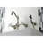 Kingston Brass Heritage Double-Handle 3-Hole Wall-Mount Bridge Kitchen Faucet with Brass Sprayer-44388691