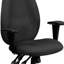  Fauteuil de direction ergonomique multifonctionnel à haut dossier et pivotant en tissu avec accoudoirs-30774846