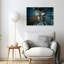 Moody plafond en bois rustique, impression d'art mural-2135407773