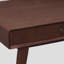 Console/bureau Hudson en bois massif à 2 tiroirs