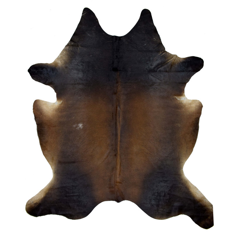 Watussi Cowhide Area Rug in Dark Brown