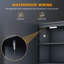 Deanise Surface Mirrored Bathroom Cabinets with Mirror and 2