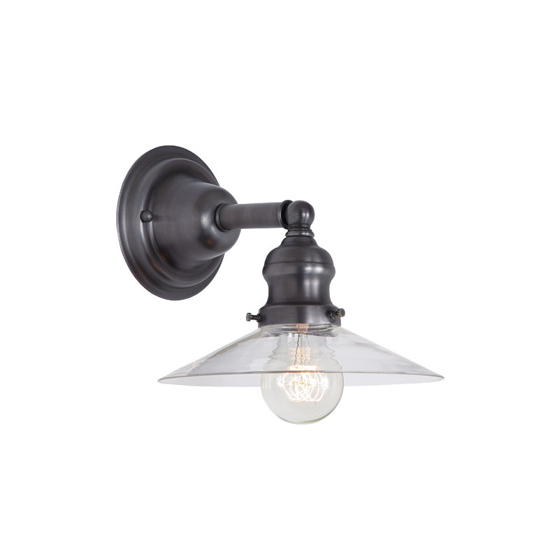 Shumway Armed Sconce, Gun Metal