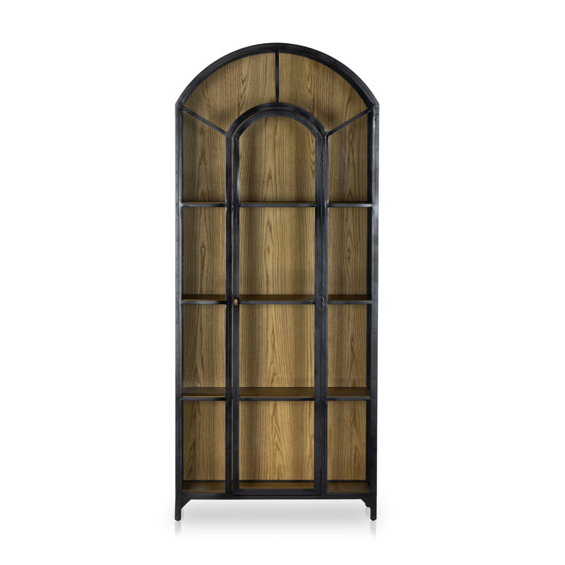 Belmont China Cabinet, Black/Oak