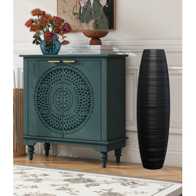 Tall Bright Black Floor Vase for Home Living Room Decor