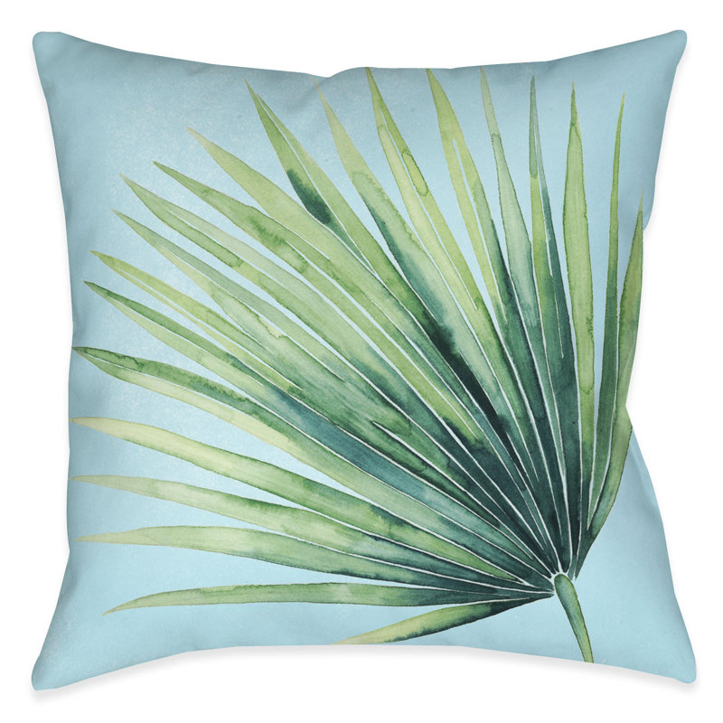  Housse et insert de coussin Tropical Palm Tree Leaves II, H 18 po x l 18 po
