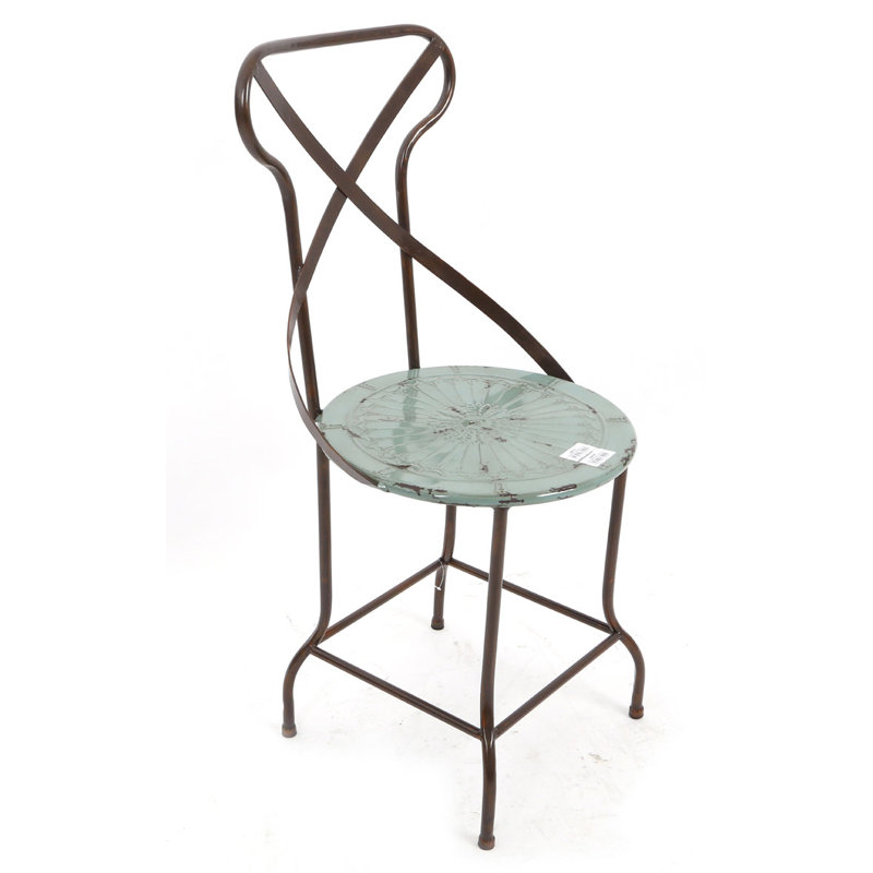 Craybrough Counter Stool with Metal Frame, Borwn/Cream