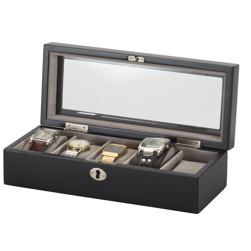 Wood Watch Box + Locking