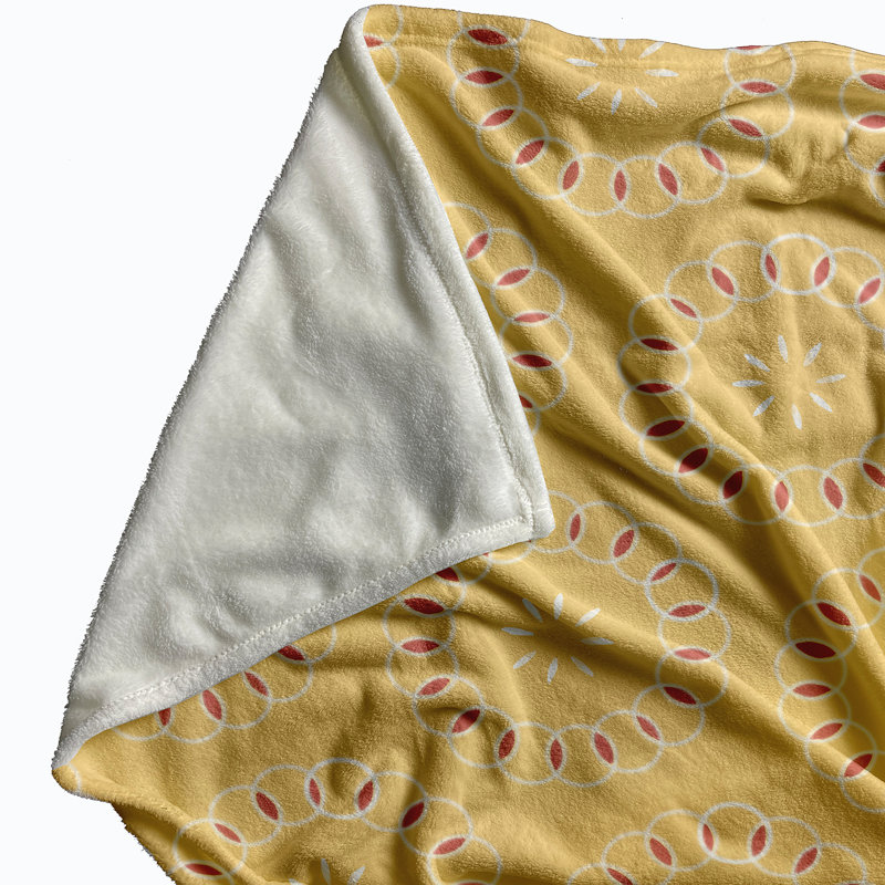 Raya Plain Weave / Muslin Throw Blanket, Yellow