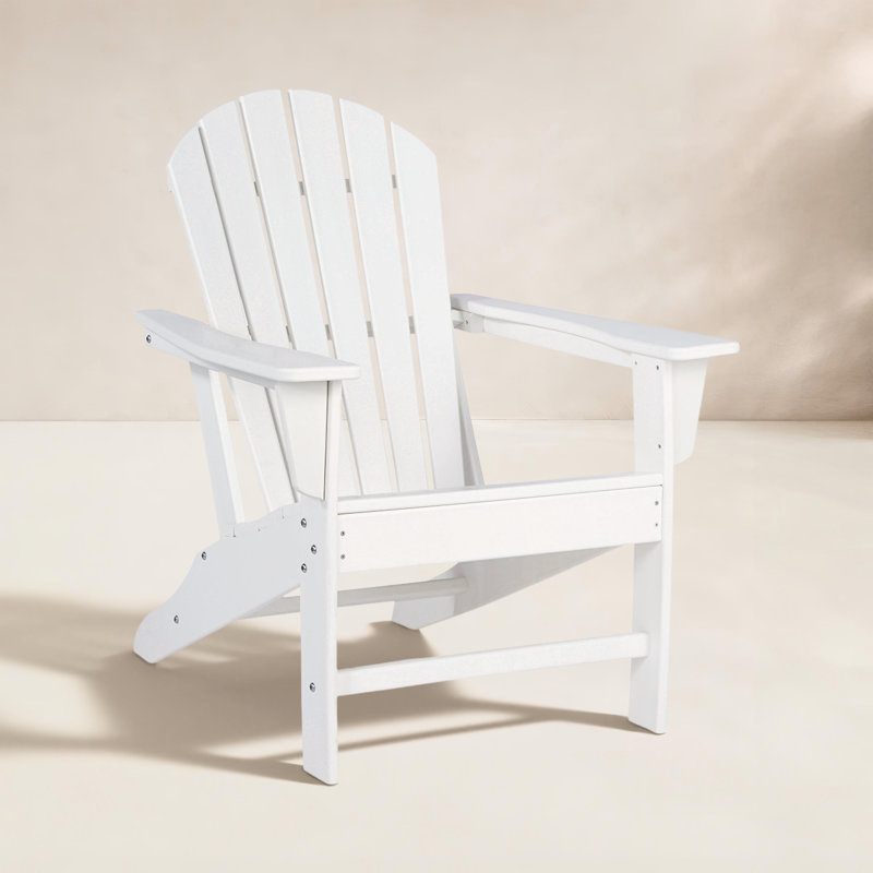Chaise Adirondack pliante Emory, Blanc