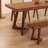 Solid wood rectangular walnut dining table-1490171275