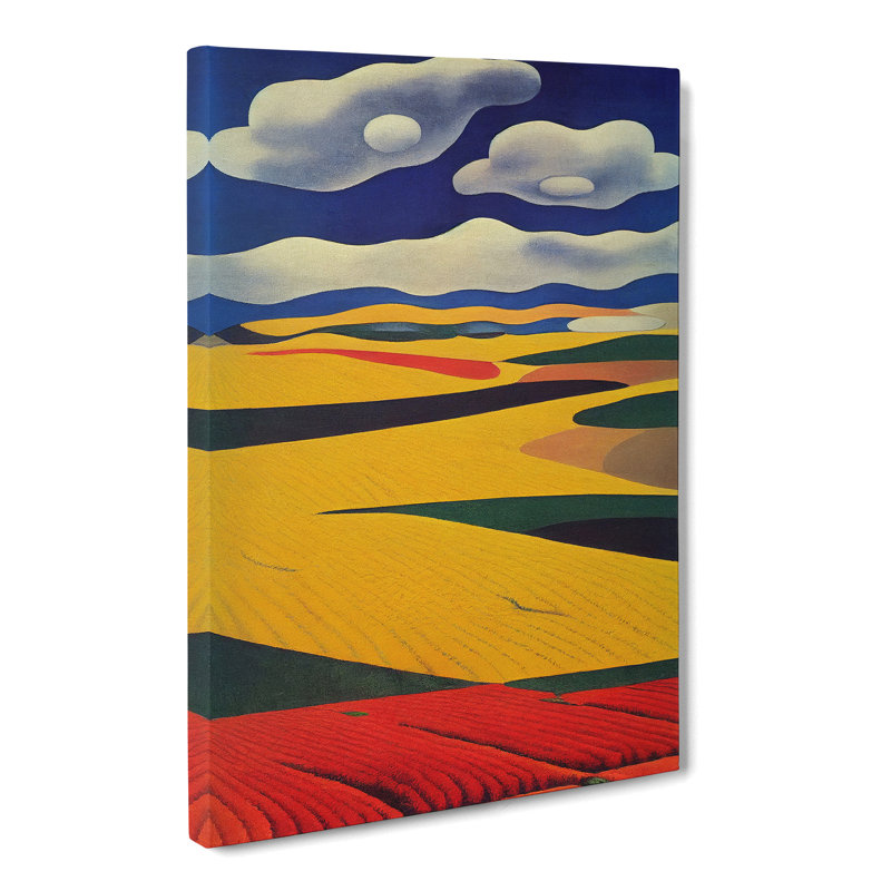Wheat Field Impressionism Vol.2 - Wrapped Canvas, 50cm H x 35cm W x 3cm D