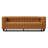Latitude Run® Chic Vegan Leather, Cube-Tufted Sofa-1820623969