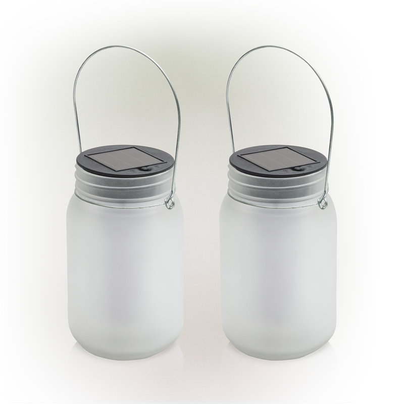 11'' Solar Powered Integrated LED Outdoor Lantern