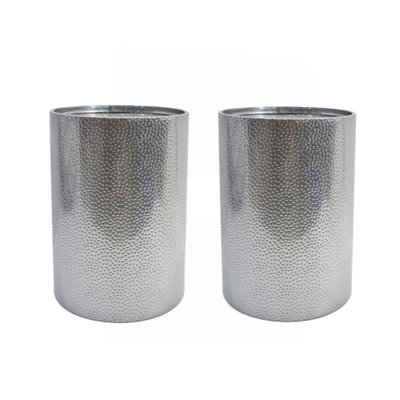METAL SIDE TABLE-SILVER