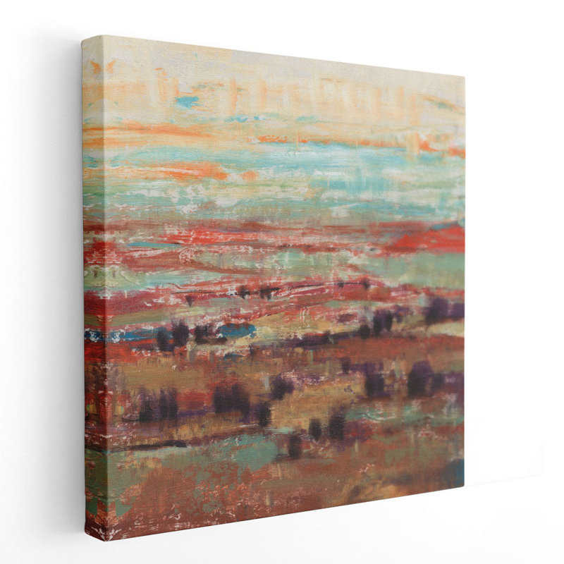 «Divided Landscape II», reproduction d'art sur toile, H 12 po x l 12 po