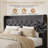 Modern Tufted Upholstered Bed In Velvet Or Linen With Charging Station & Headboard Shelf, High Clearance Under Bed Storage-290350264-290350262