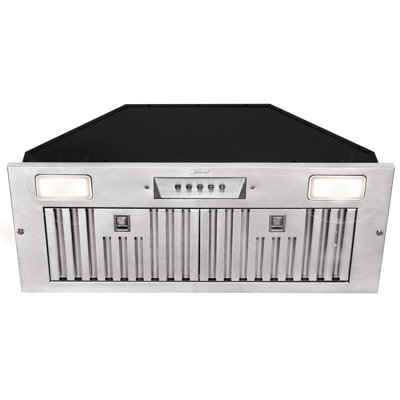30 inch Range Hood Insert 600 CFM with Lights, Baffle Filter