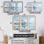 Ensemble d'art mural sur toile Lakeside Nature Serenity I - Lakes Lakehouse-107743937-107743941