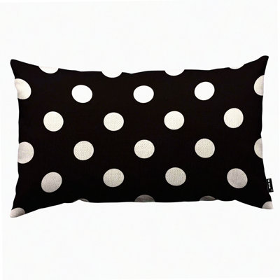 Rustic Polka Dot Throw Pillow Covers - Decorative Cushion Cases for Sofa Couch - Home Decor Accent