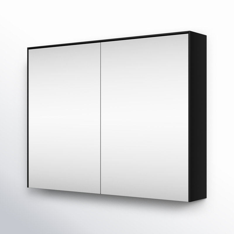 Toya 36 " W X 27.5 " H Surface Framed Medicine Cabinet with Mirror