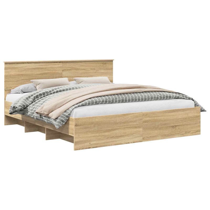 Bed Frame, Super King (6'), Sonoma Oak