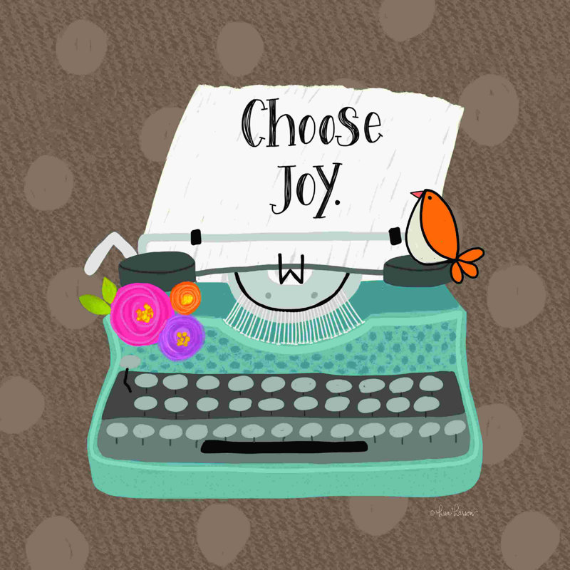 " Choose Joy " by Lisa Larson, 20" H x 20" W, No, Wrapped Canvas