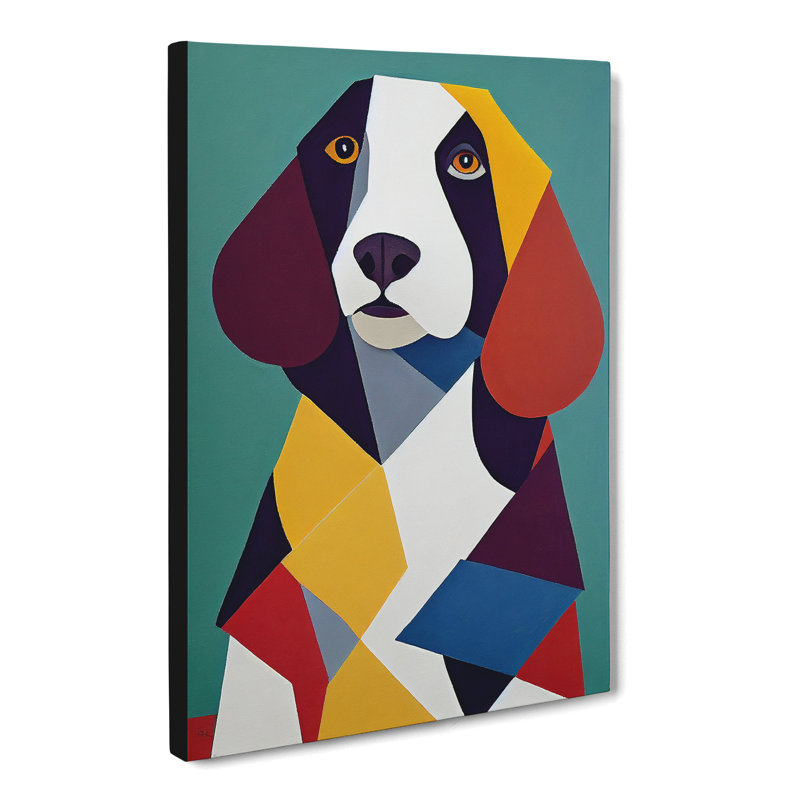 Shikhare Springer Spaniel Cubism - Wrapped Canvas, 60cm H x 40cm W